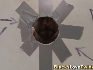 Black dude gets a blowjob